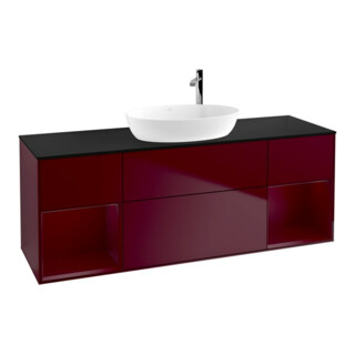 V&B Waschtischunterschrank Wandbeleuchtung Finion 160cm, Pl bla m, Reg Peo m Lac, Peo m