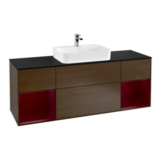 V&B Waschtischunterschrank Wandbeleuchtung Finion 160cm, Pl bla m, Reg Peo m Lac, wal ven