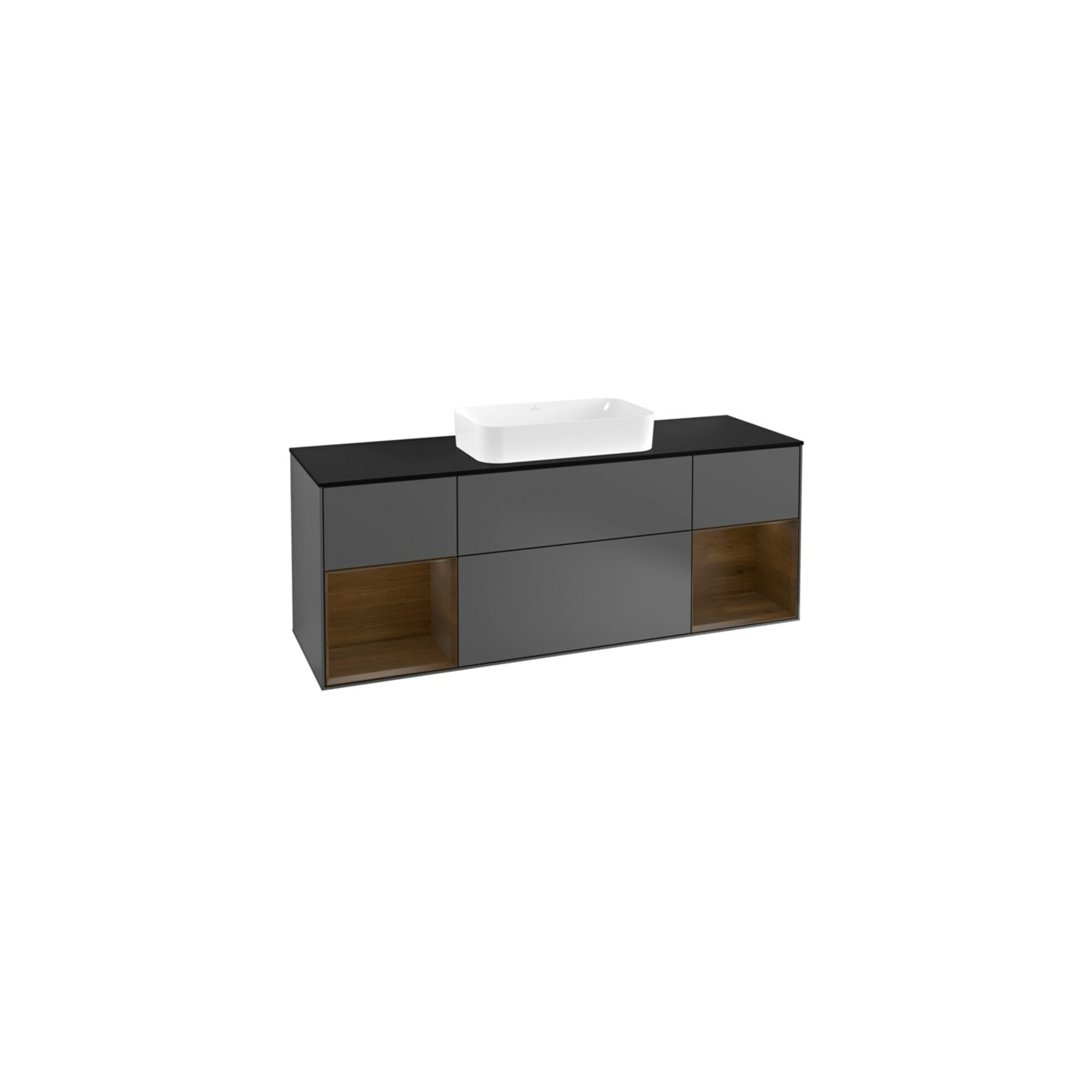V&B Waschtischunterschrank Wandbeleuchtung Finion 160cm, Pl bla m, Reg wal ven, Anthrac. m ; Villeroy & Boch