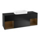 V&B Waschtischunterschrank Wandbeleuchtung Finion 160cm, Pl bla m, Reg wal ven, bla m Lac-1
