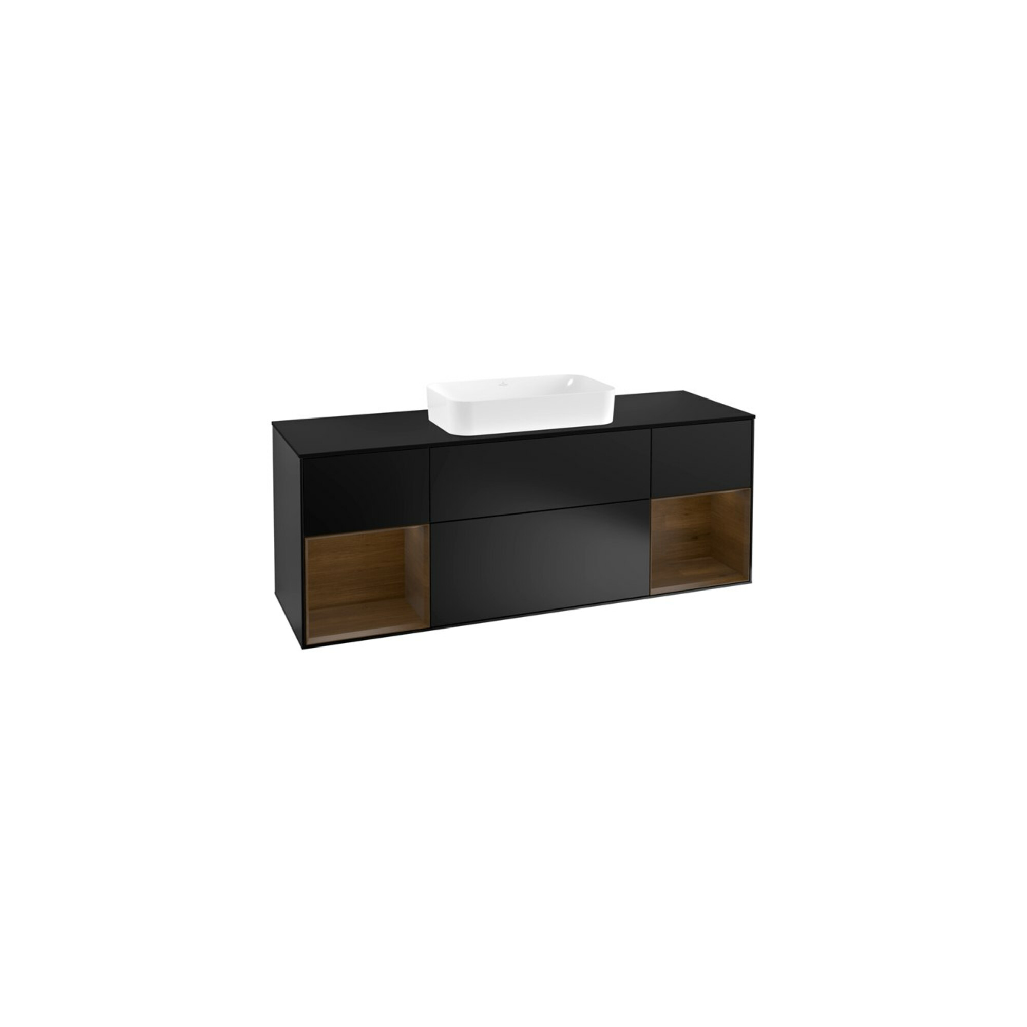 V&B Waschtischunterschrank Wandbeleuchtung Finion 160cm, Pl bla m, Reg wal ven, bla m Lac ; Villeroy & Boch