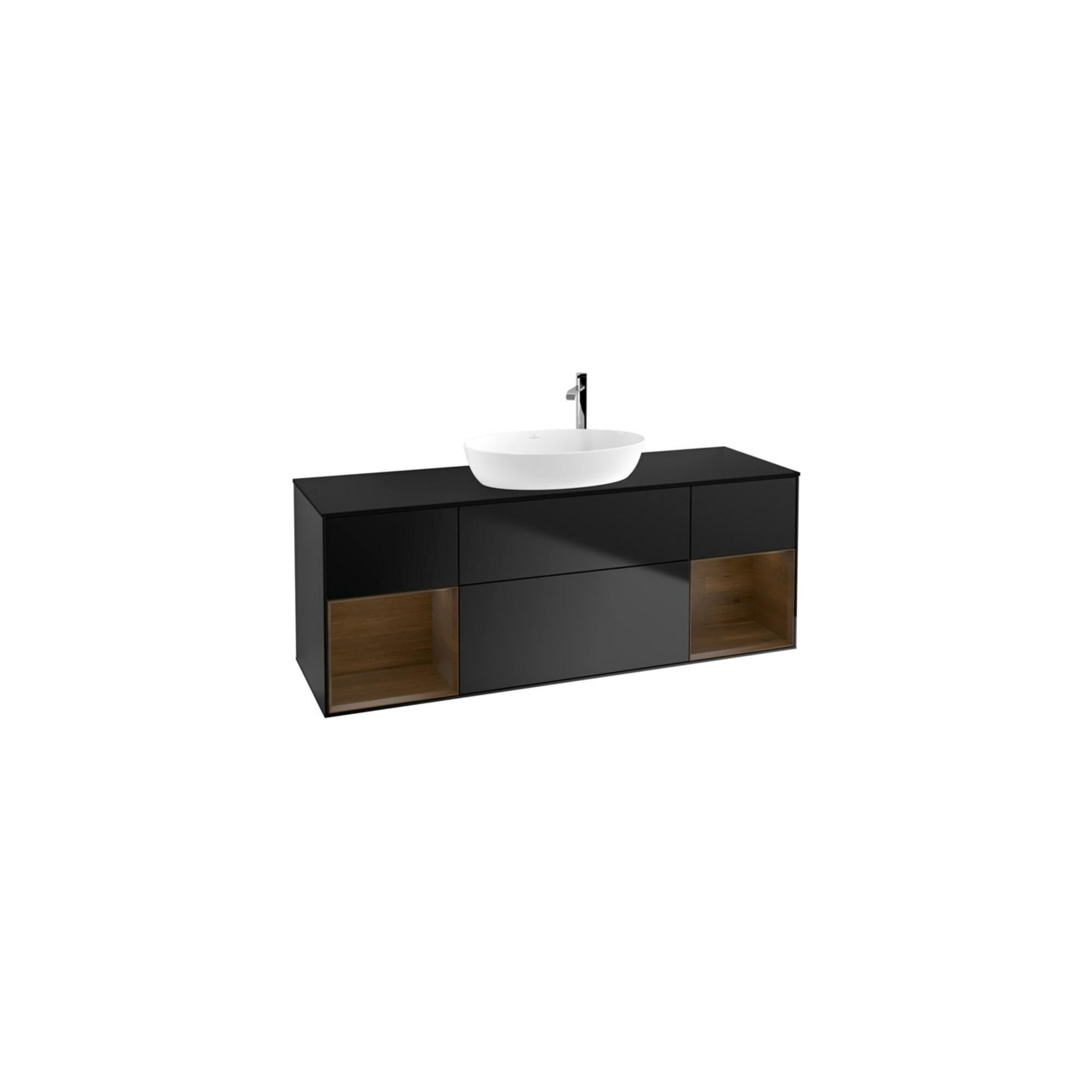 V&B Waschtischunterschrank Wandbeleuchtung Finion 160cm, Pl bla m, Reg wal ven, bla m Lac ; Villeroy & Boch