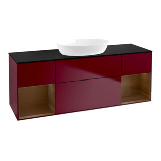 V&B Waschtischunterschrank Wandbeleuchtung Finion 160cm, Pl bla m, Reg wal ven, Peo m