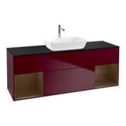 V&B Waschtischunterschrank Wandbeleuchtung Finion 160cm, Pl bla m, Reg wal ven, Peo m