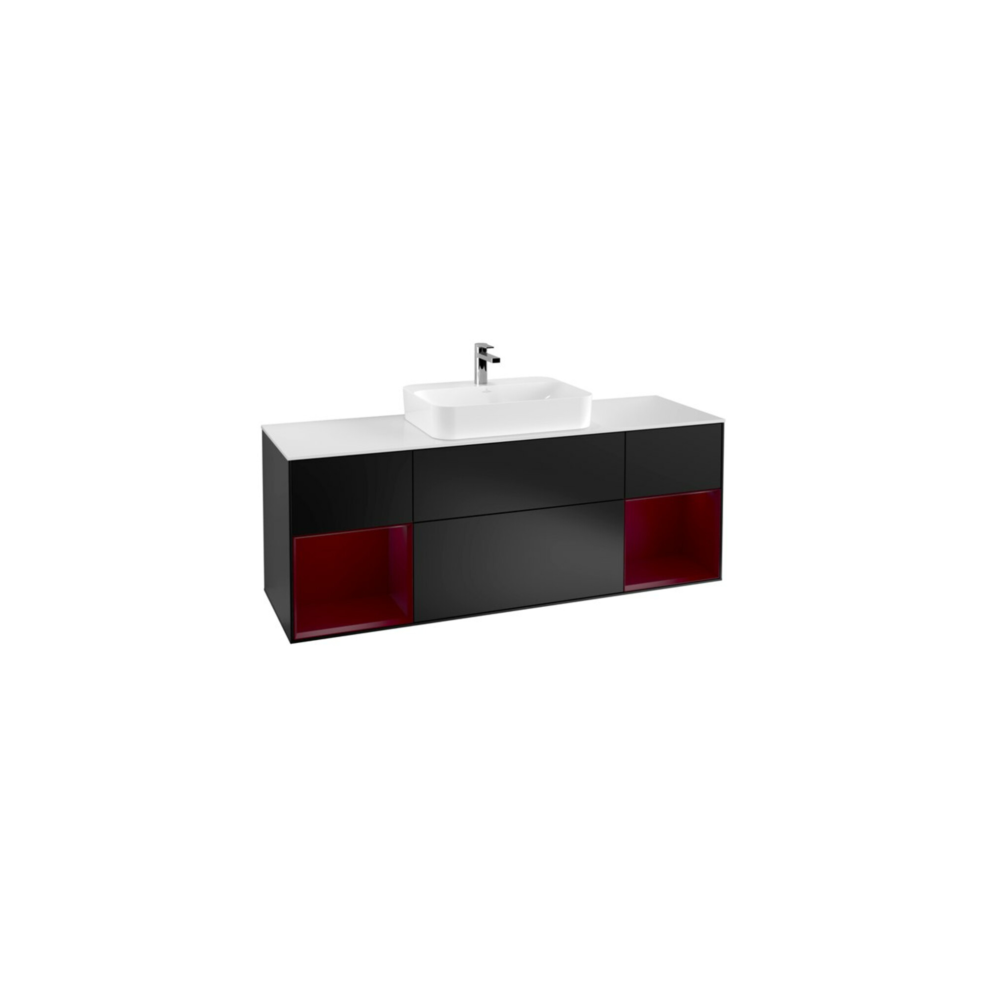 V&B Waschtischunterschrank Wandbeleuchtung Finion 160cm, Pl w m, Reg Peo m Lac, bla m Lac ; Villeroy & Boch