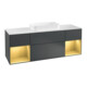 V&B Waschtischunterschrank Wandbeleuchtung Finion 160cm, Pl w m, Rg g m Lac, md bl. m Lac-1