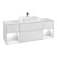 V&B Waschtischunterschrank Wandbeleuchtung Finion 160cm, Pl w m, Rg glo wh. Lac, wh. m Lac-1