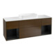 V&B Waschtischunterschrank Wandbeleuchtung Finion 160cm, Pl wh. m, Reg bla m Lac, wal ven-1