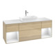 V&B Waschtischunterschrank Wandbeleuchtung Finion 160cm, Pl wh. m, Reg glo wh. Lac, Oa ven-1