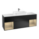 V&B Waschtischunterschrank Wandbeleuchtung Finion 160cm, Pl wh. m, Reg Oa ven, bla m Lac-1
