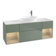 V&B Waschtischunterschrank Wandbeleuchtung Finion 160cm, Pl wh. m, Reg Oa ven, Oli. m Lac-1