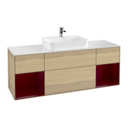V&B Waschtischunterschrank Wandbeleuchtung Finion 160cm, Pl wh. m, Reg Peo m Lac, Oa ven