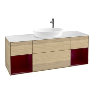 V&B Waschtischunterschrank Wandbeleuchtung Finion 160cm, Pl wh. m, Reg Peo m Lac, Oa ven