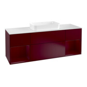 V&B Waschtischunterschrank Wandbeleuchtung Finion 160cm, Pl wh. m, Reg Peo m Lac, Peo m