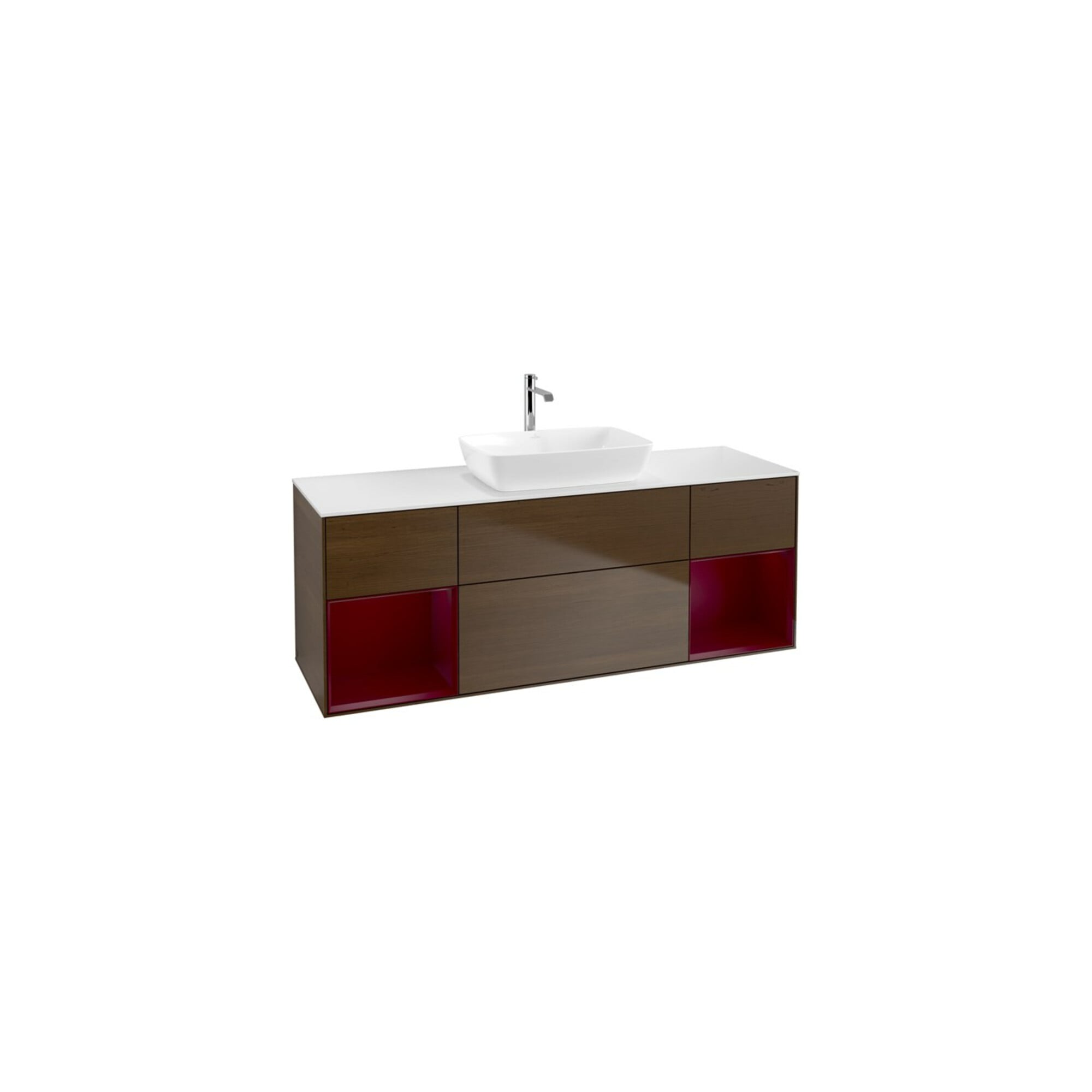 V&B Waschtischunterschrank Wandbeleuchtung Finion 160cm, Pl wh. m, Reg Peo m Lac, wal ven ; Villeroy & Boch
