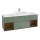 V&B Waschtischunterschrank Wandbeleuchtung Finion 160cm, Pl wh. m, Reg wal ven, Oli. m Lac-1