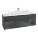 V&B Waschtischunterschrank Wandbeleuchtung Finion 160cm, Reg Anthrac. m Lac, md bl. m Lac-1