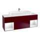 V&B Waschtischunterschrank Wandbeleuchtung Finion 160cm, Reg glo white lacquer, Peony Matt-1