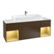 V&B Waschtischunterschrank Wandbeleuchtung Finion 160cm, Reg gol m lacquer, Walnut veneer-1