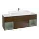 V&B Waschtischunterschrank Wandbeleuchtung Finion 160cm, Reg Oli. m lacquer, Walnut veneer-1