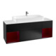 V&B Waschtischunterschrank Wandbeleuchtung Finion 160cm, Reg Peo m Lac, Black matt lacquer-1