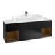 V&B Waschtischunterschrank Wandbeleuchtung Finion 160cm, Reg wal ven, Black matt lacquer-1