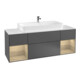 V&B Waschtischunterschrank Wandbeleuchtung Finion 160cm, Regal Oak Veneer, Anthracite matt-1