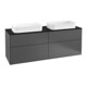V&B Waschtischunterschrank Wandbeleuchtung Finion 160x60,3cm, Abd.-Pl. bla m, Anthrac. m-1