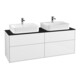 V&B Waschtischunterschrank Wandbeleuchtung Finion 160x60,3cm, Abd.-Pl. bla m, glo wh. Lac-1