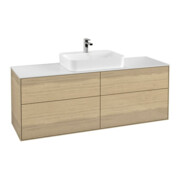 V&B Waschtischunterschrank Wandbeleuchtung Finion 160x60,3cm, EM, Abd.-Pl. wh. m, Oa ven