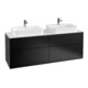 V&B Waschtischunterschrank Wandbeleuchtung Finion 160x60,3cm, EM, Pl wh. m, bla m Lac-1
