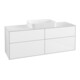 V&B Waschtischunterschrank Wandbeleuchtung Finion 160x60,3x50,1cm, Gl. wh. m, glo wh. Lac-1