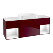 V&B Waschtischunterschrank Wandbeleuchtung Finion 160x60,3x50,1cm, Reg glo wh. Lac, Peo m