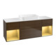 V&B Waschtischunterschrank Wandbeleuchtung Finion 160x60,3x50,1cm, Reg gol m Lac, wal ven-1