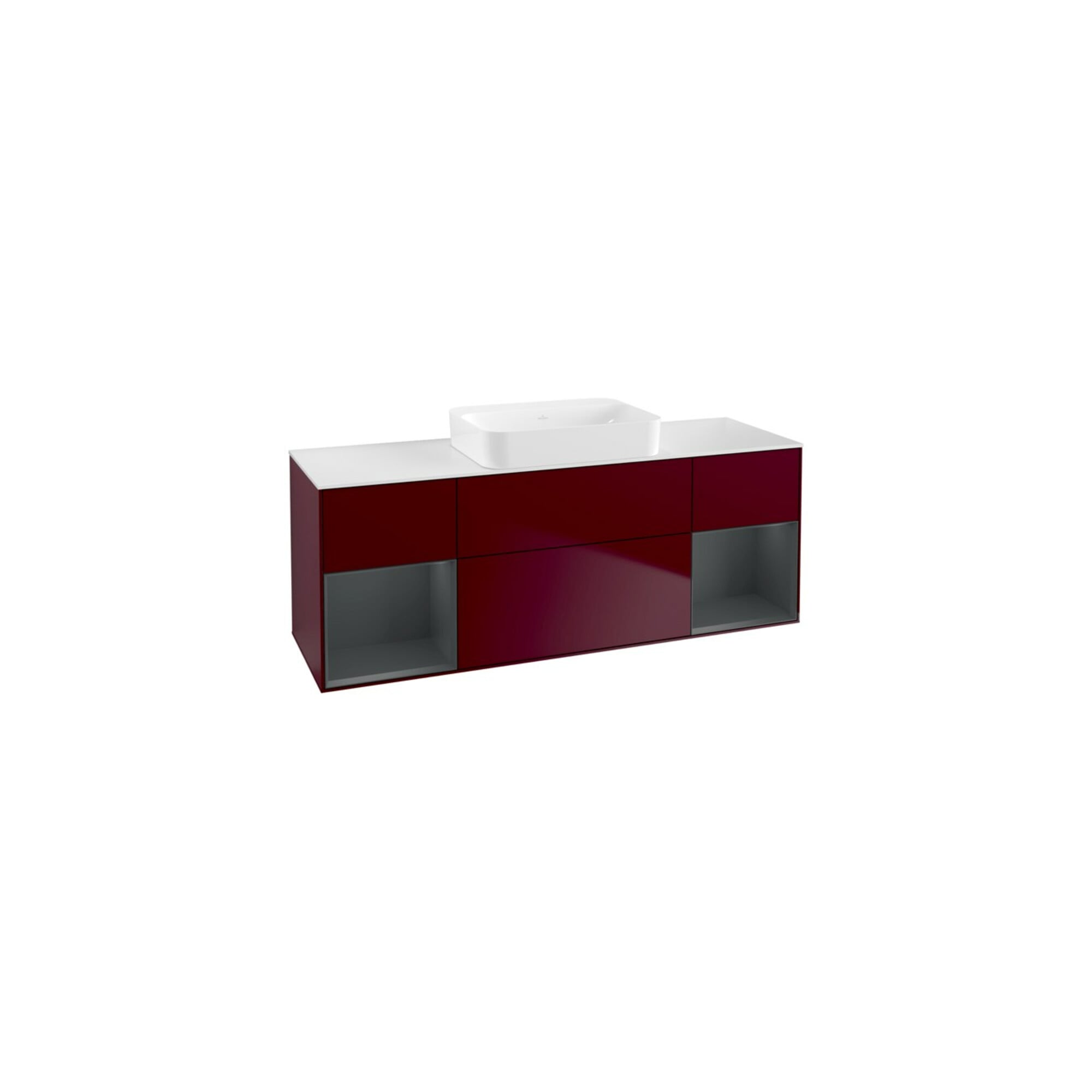 V&B Waschtischunterschrank Wandbeleuchtung Finion 160x60,3x50,1cm, Reg md m Lac, Peo Matt ; Villeroy & Boch