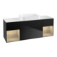 V&B Waschtischunterschrank Wandbeleuchtung Finion 160x60,3x50,1cm, Reg Oa ven, bla m Lac-1