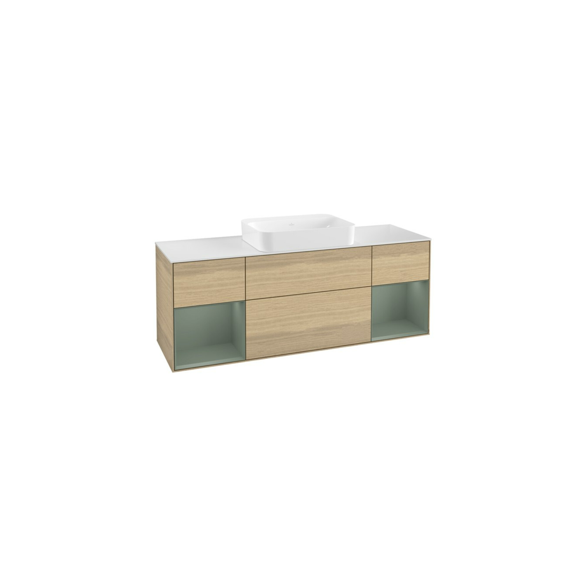 V&B Waschtischunterschrank Wandbeleuchtung Finion 160x60,3x50,1cm, Reg Oli. m Lac, Oa ven ; Villeroy & Boch