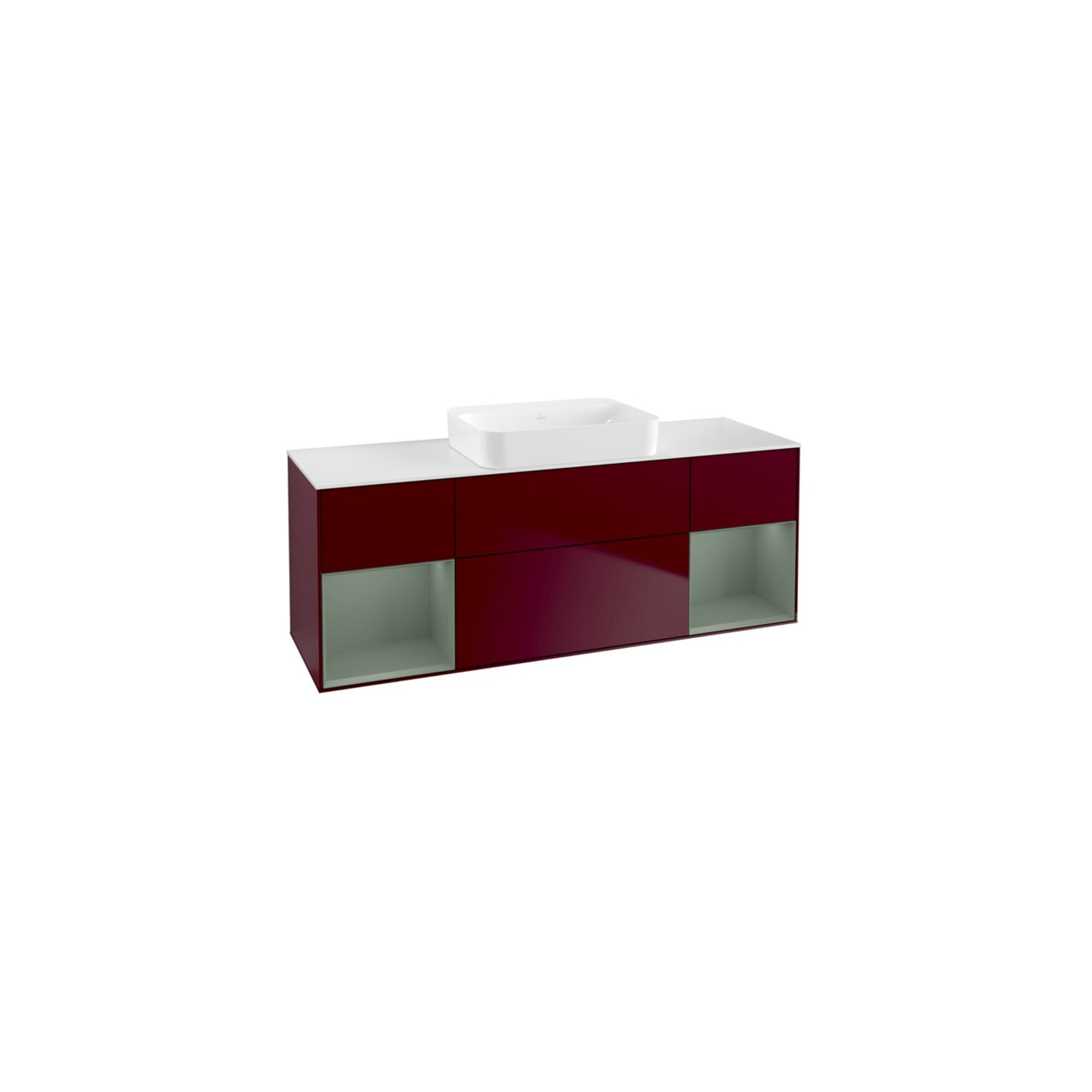 V&B Waschtischunterschrank Wandbeleuchtung Finion 160x60,3x50,1cm, Reg Oli. m Lac, Peo m ; Villeroy & Boch