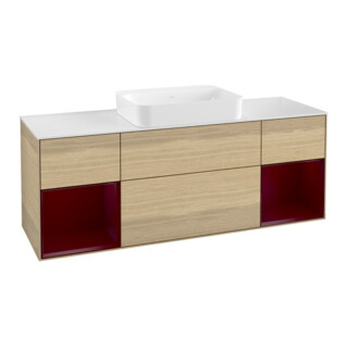 V&B Waschtischunterschrank Wandbeleuchtung Finion 160x60,3x50,1cm, Reg Peo m Lac, Oa ven