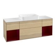 V&B Waschtischunterschrank Wandbeleuchtung Finion 160x60,3x50,1cm, Reg Peo m Lac, Oa ven