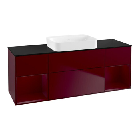 V&B Waschtischunterschrank Wandbeleuchtung Finion 160x60,3x50,1cm, Reg Peo m Lac, Peo Matt