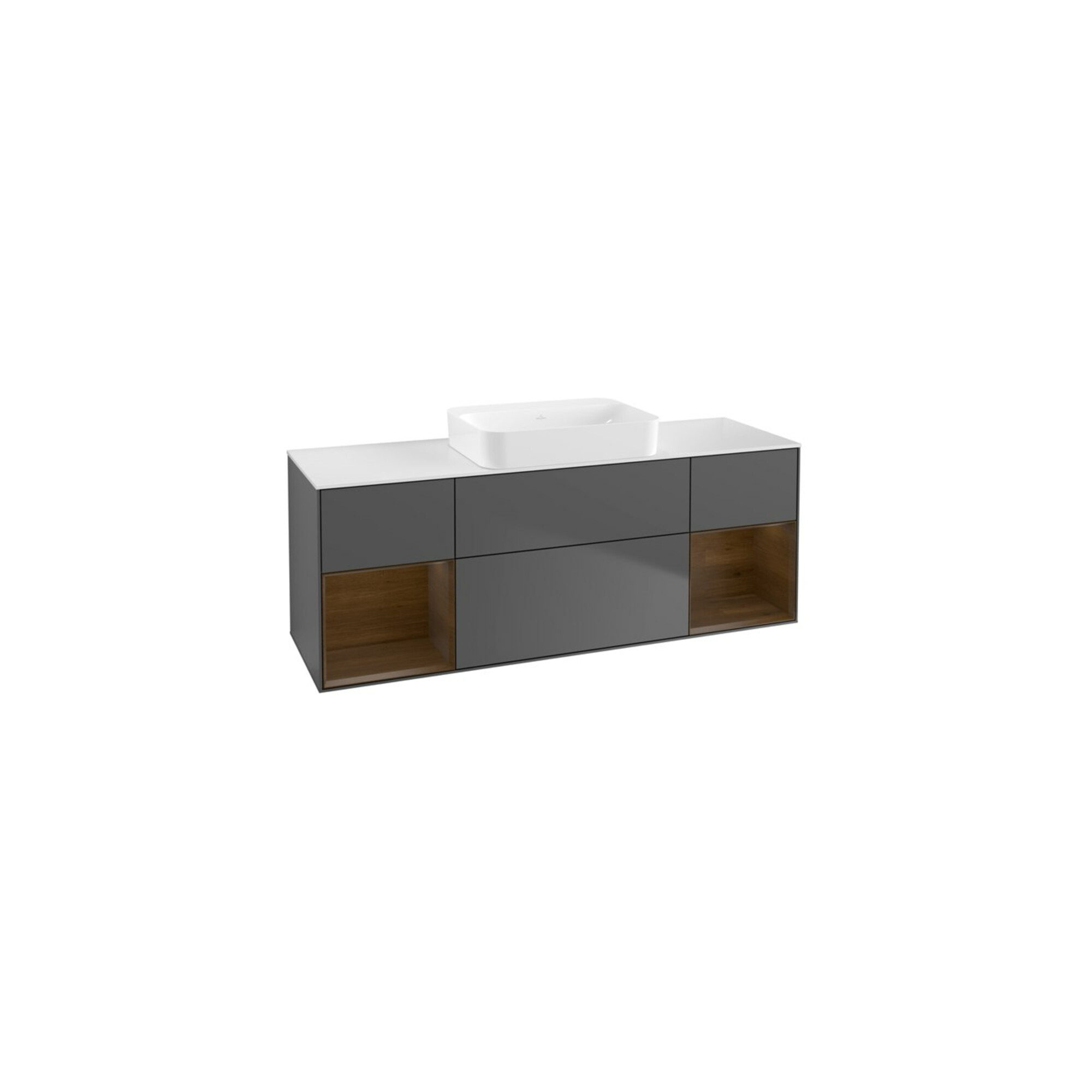 V&B Waschtischunterschrank Wandbeleuchtung Finion 160x60,3x50,1cm, Reg wal ven, Anthrac. m ; Villeroy & Boch