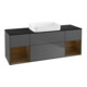 V&B Waschtischunterschrank Wandbeleuchtung Finion 160x60,3x50,1cm, Reg wal ven, Anthrac. m-1