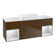 V&B Waschtischunterschrank Wandbeleuchtung Finion 160x60,3x50,1cm, Reg wh. m Lac, wal ven-1