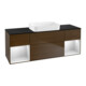 V&B Waschtischunterschrank Wandbeleuchtung Finion 160x60,3x50,1cm, Reg wh. m Lac, wal ven-1