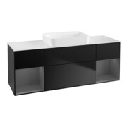 V&B Waschtischunterschrank Wandbeleuchtung Finion 160x60,3x50,1cm, Rg A m Lac, bla m Lac