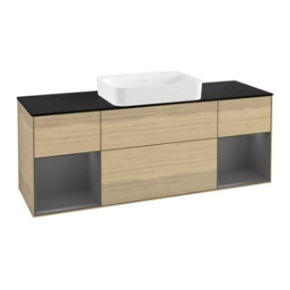 V&B Waschtischunterschrank Wandbeleuchtung Finion 160x60,3x50,1cm, Rg A m Lac, Oa ven