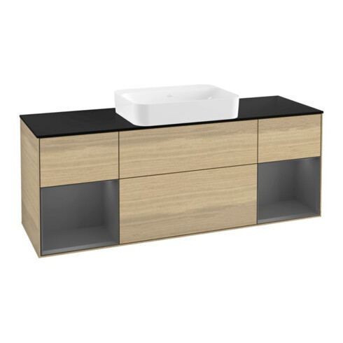 V&B Waschtischunterschrank Wandbeleuchtung Finion 160x60,3x50,1cm, Rg A m Lac, Oa ven