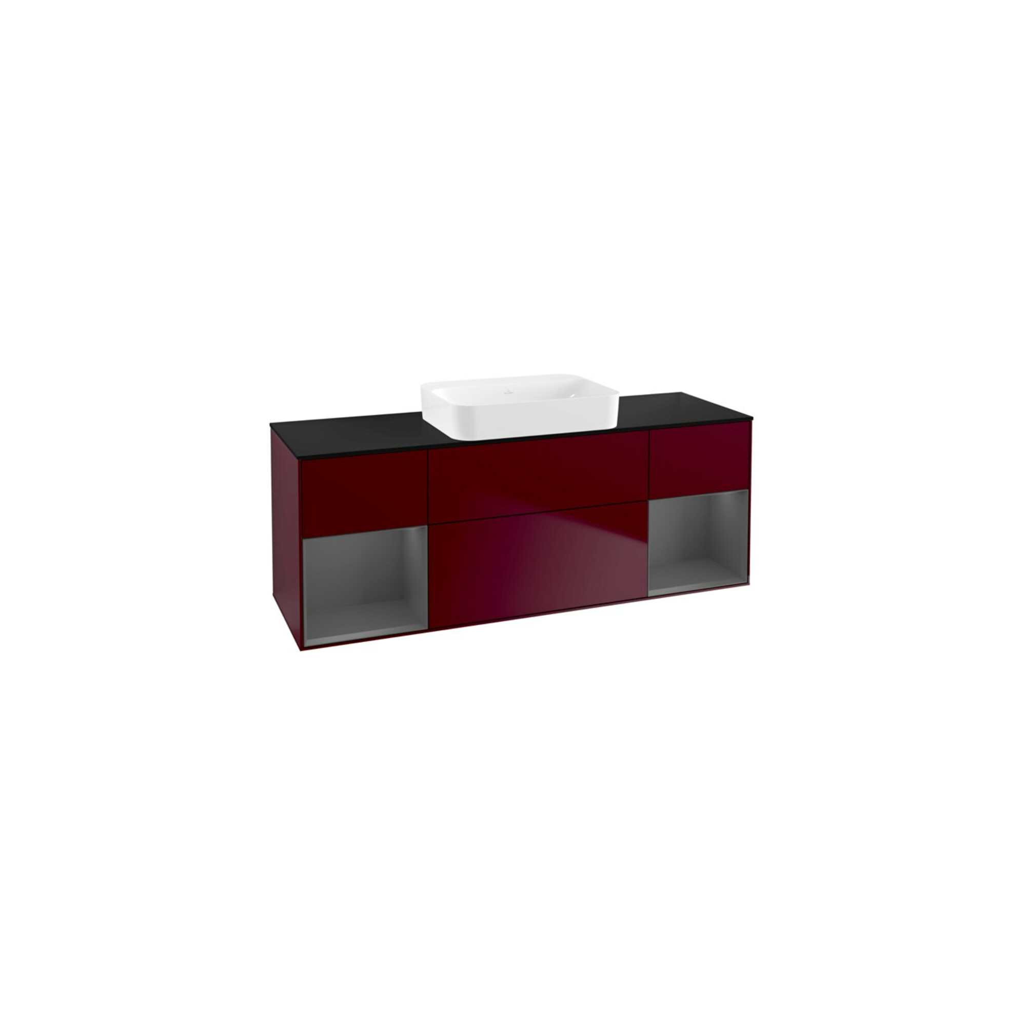V&B Waschtischunterschrank Wandbeleuchtung Finion 160x60,3x50,1cm, Rg A m Lac, Peo m ; Villeroy & Boch