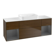 V&B Waschtischunterschrank Wandbeleuchtung Finion 160x60,3x50,1cm, Rg A m Lac, wal ven